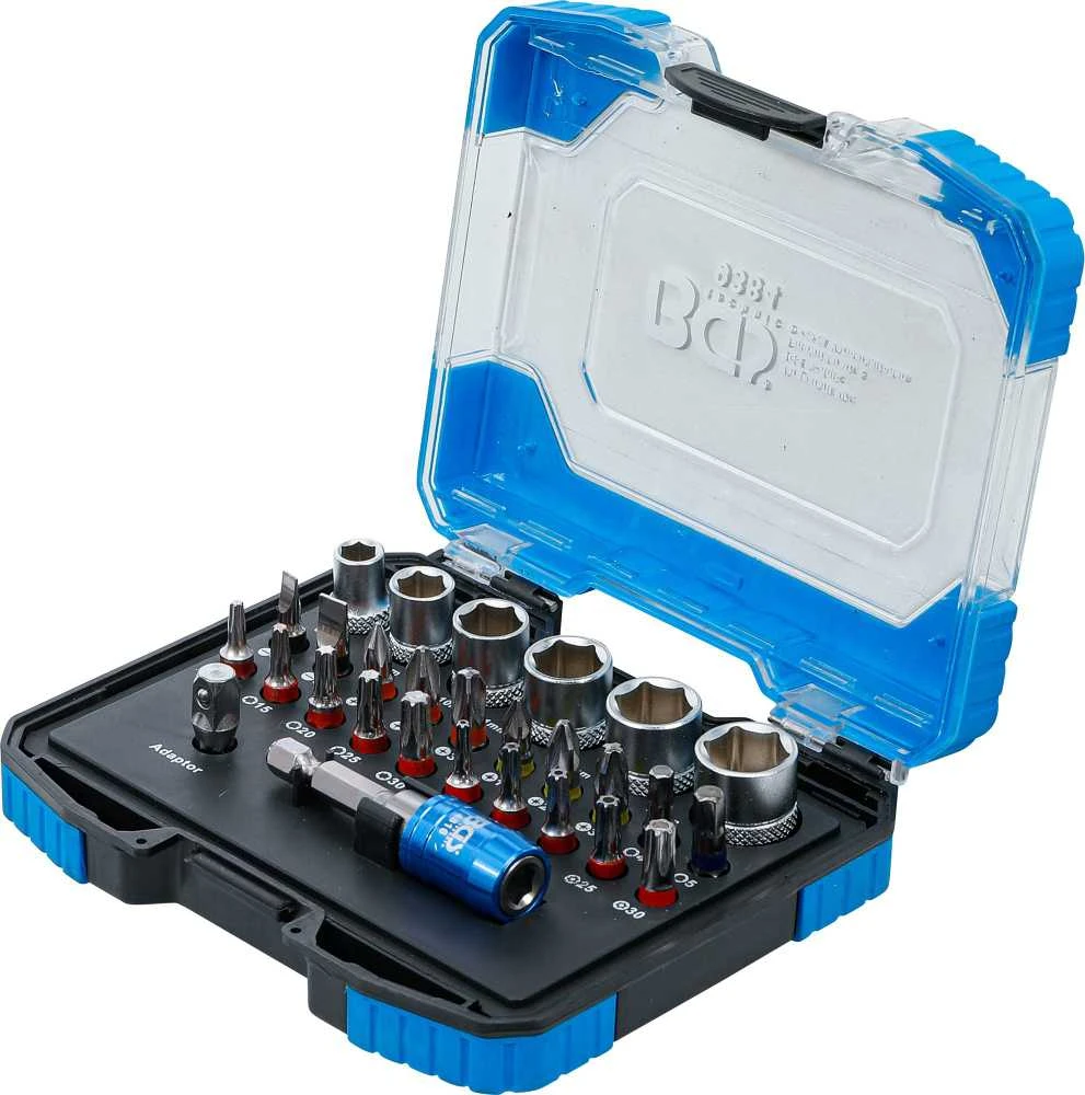 Bgs Technic Spalvotų antgalių ir galvučių rinkinys | 1/4" pavara | 28 dalių (9384)