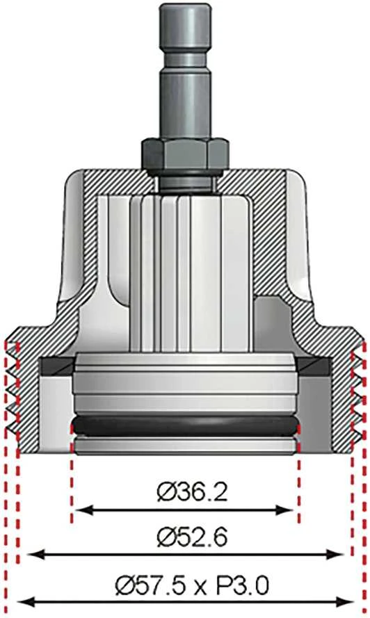 Bgs Technic Spaudimo adapteris | No. 8 BGS 8027, 8098 | VW (8027-8)