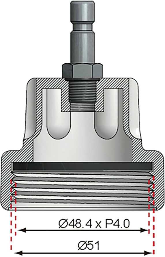 Bgs Technic Spaudimo adapteris Nr. 11 BGS 8027, 8098 | Audi, VW (8027-11)