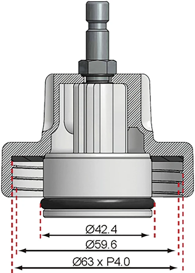 Bgs Technic Spaudimo adapteris Nr. 13 BGS 8027, 8098 | Chrysler, Mercedes (8027-13)