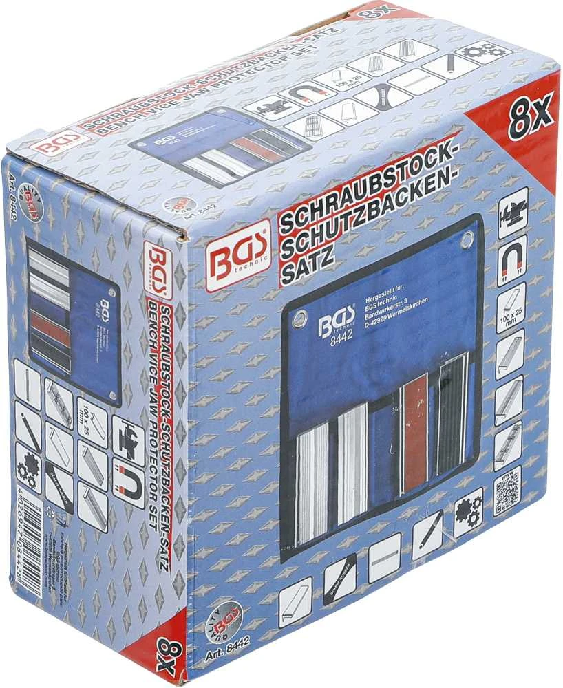 Bgs Technic Spaustuvų lūpų apsaugos magnetinės | 100 mm | 8 vnt. (8442)