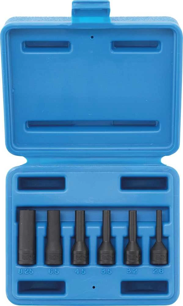 Bgs Technic Kaitinimo žvakės elektrodo ištraukimo / išsukimo galvučių rinkinys | 6.3 mm (1/4") | 6 vnt. (5290)