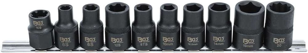 Bgs Technic Specialios automobilinės galvutės | 3- / 5- / 6- / 10 kampų | 10 vnt. (2560)