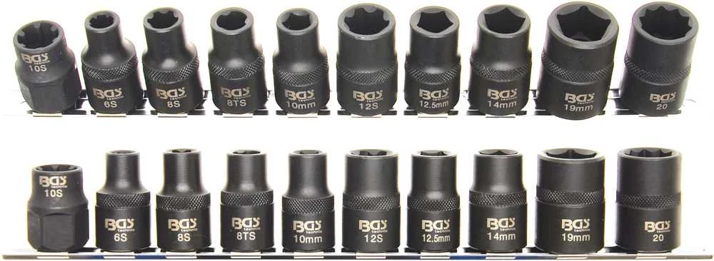 Bgs Technic Specialios automobilinės galvutės | 3- / 5- / 6- / 10 kampų | 10 vnt. (2560)