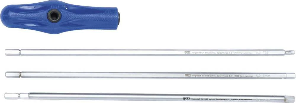Bgs Technic Specialus atsuktuvų rinkinys – T-Star (Torx) / vidinis šešiakampis – 4 vnt. | 300 mm (7840)