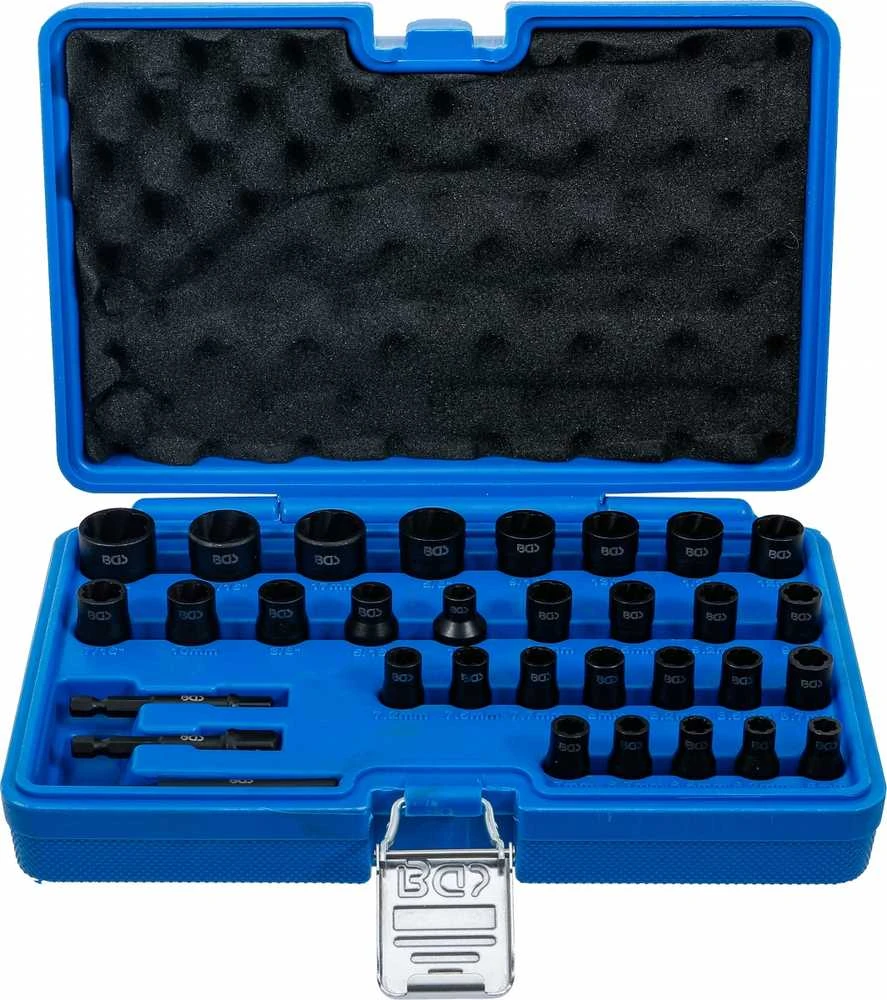 Bgs Technic Specialus galvučių ir sraigtinių ištraukiklių rinkinys | 6.3 mm (1/4") / 10 mm (3/8") | 32 vnt. (74560)