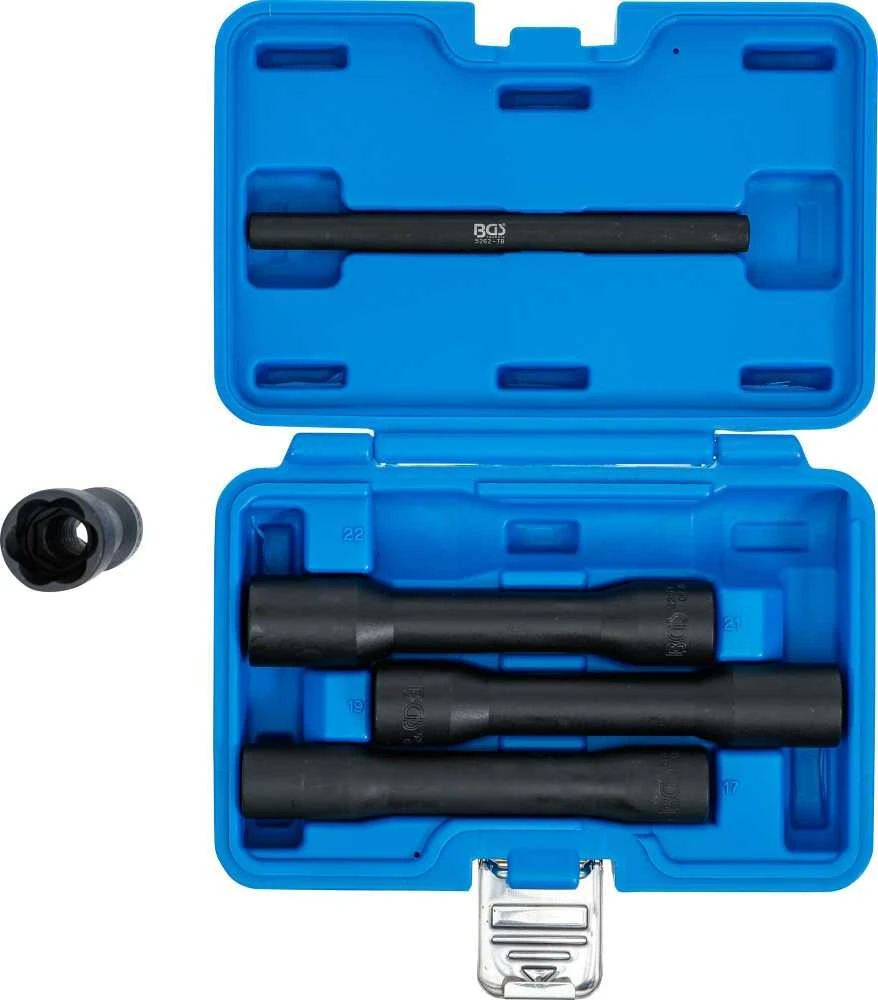Bgs Technic Specialus galvučių rinkinys / sraigtiniai ištraukikliai | Ilgos | 12,5 mm (1/2") | 17 - 22 mm | 5 vnt. (5262)
