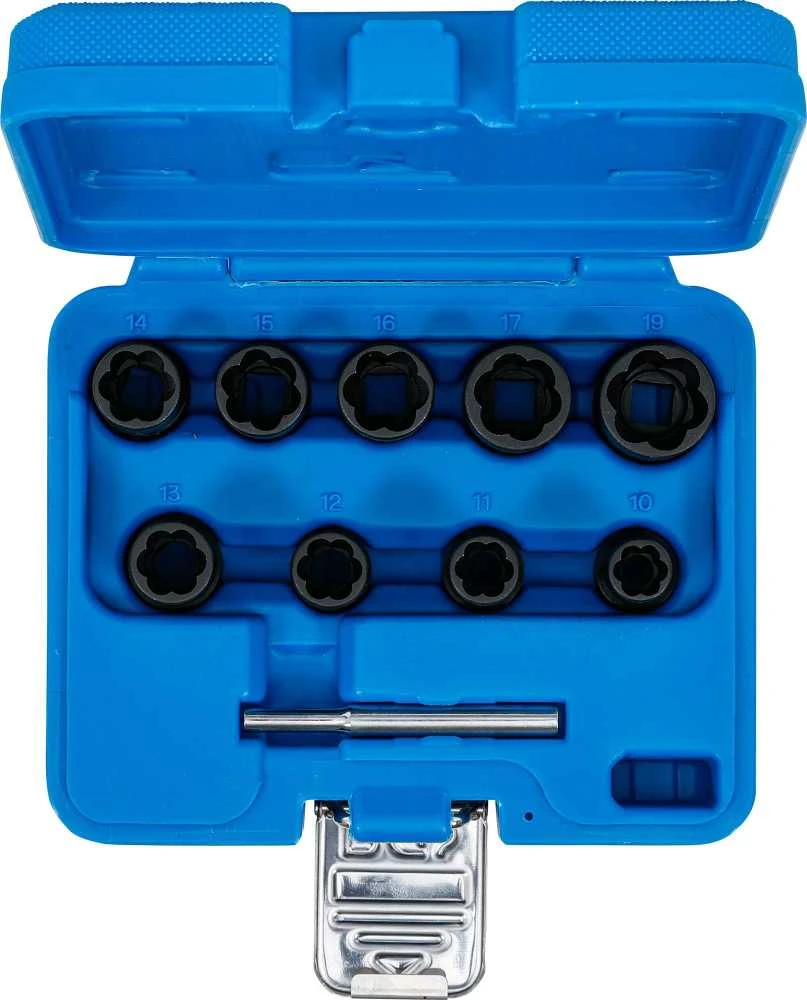 Bgs Technic Specialus galvučių rinkinys / sraigtiniai ištraukikliai | 10 mm (3/8") | 10 - 19 mm | 10 vnt. (5265)