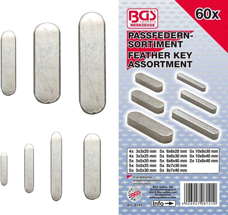 Bgs Technic Spraustukų asortimentas | 60 vnt. (8141)