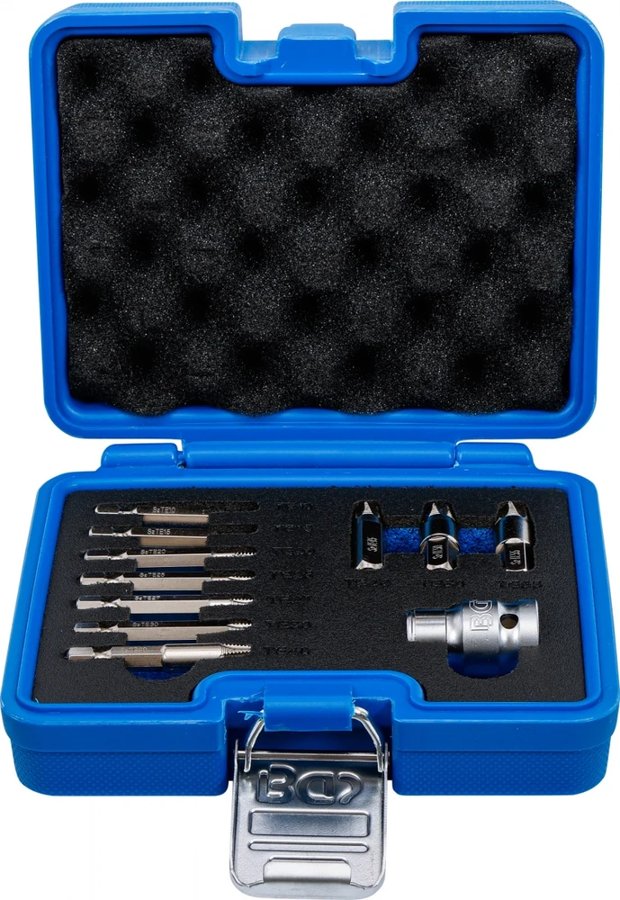 Bgs Technic Sraigtinių ištraukiklių rinkinys | sugadintiems T-Star (Torx) T10–T55 | 11 vnt. (74785)
