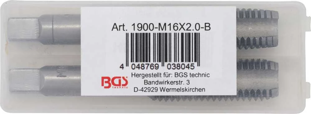 Bgs Technic Sriegikliai | pirmas ir galutinis sriegimas | M16 x 2,0 | 2 vnt. (M16X2.0-B)