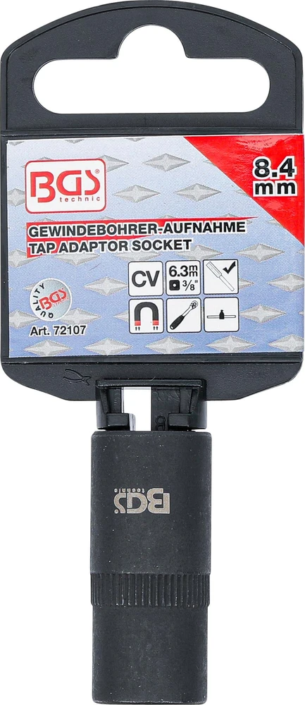 Bgs Technic Sriegiklio adapteris-galvutė | 10 mm (3/8") | 8,4 mm (72107)