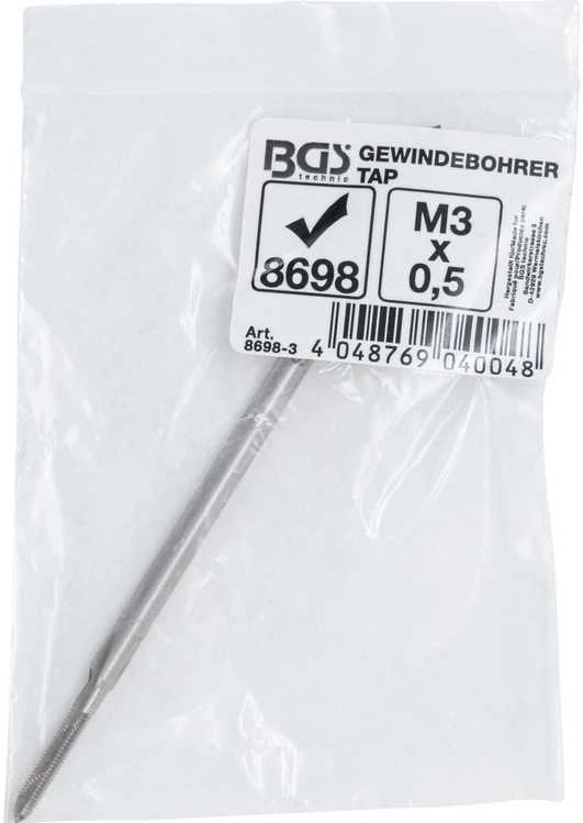 Bgs Technic Sriegiklis | ilgas | iš BGS 8698 | M3 x 0,5 (8698-3)