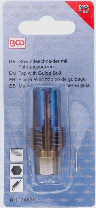 Bgs Technic Sriegio gidas | sensorių jutiklių sriegiams | M22 x 1,5 (74635B)