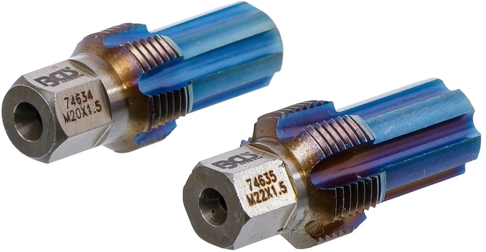 Bgs Technic Sriegio gidas | sensorių jutiklių sriegiams | 2 vnt | M20 x 1.5 + M22 x 1.5 (74629)