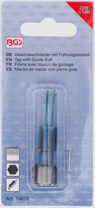 Bgs Technic Sriegio gidas | temperatūros jutiklių sriegiams | M12 x 1,25 (74630)