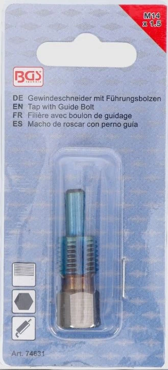 Bgs Technic Sriegio gidas | temperatūros jutiklių sriegiams | M14 x 1,5 (74631B)