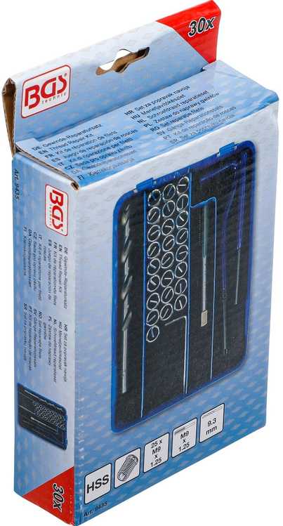 Bgs Technic Sriegio remonto rinkinys | M9 x 1,25 | 30 vnt. (9435)