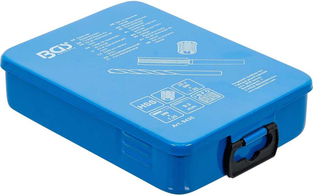 Bgs Technic Sriegio remonto rinkinys | M9 x 1,25 | 30 vnt. (9435)
