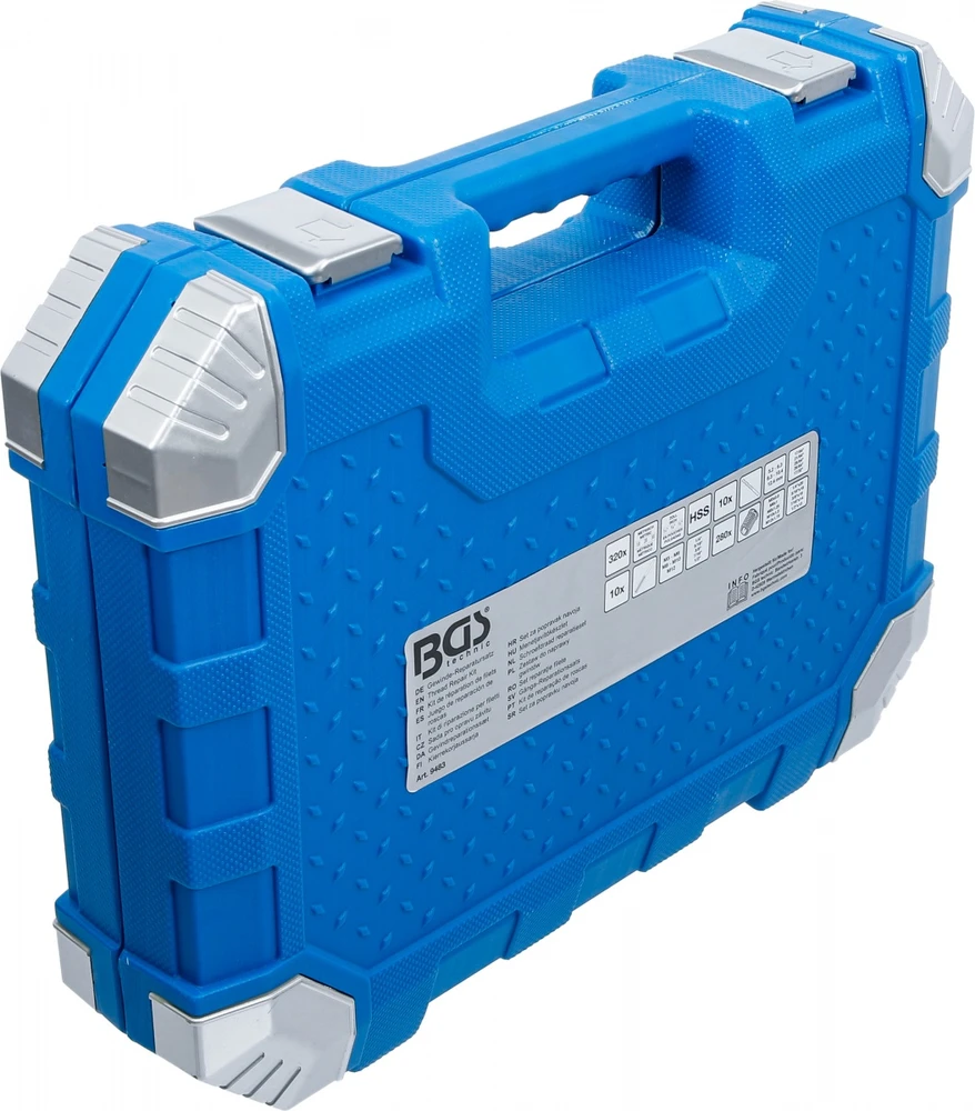 Bgs Technic Sriegio remonto rinkinys | metriniai / coliniai | M5 - M12, 1/4" - 1/2" | 320 vnt (9483)