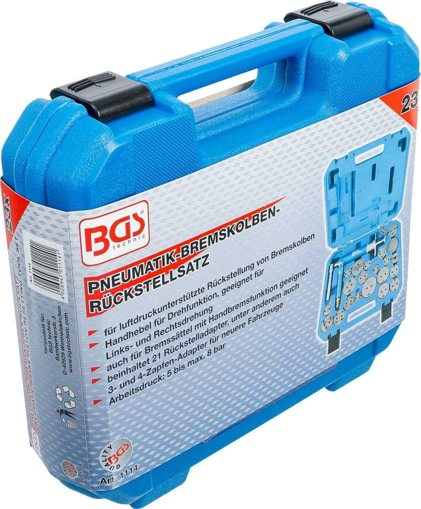 Bgs Technic Stabdžių cilindriukų sustūmėjų komplektas | pneumatinis | 22 vnt. (1114)