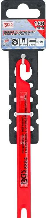 Bgs Technic Stabdžių linijų gramdiklis | 160 x 14 x 6 mm (8864)