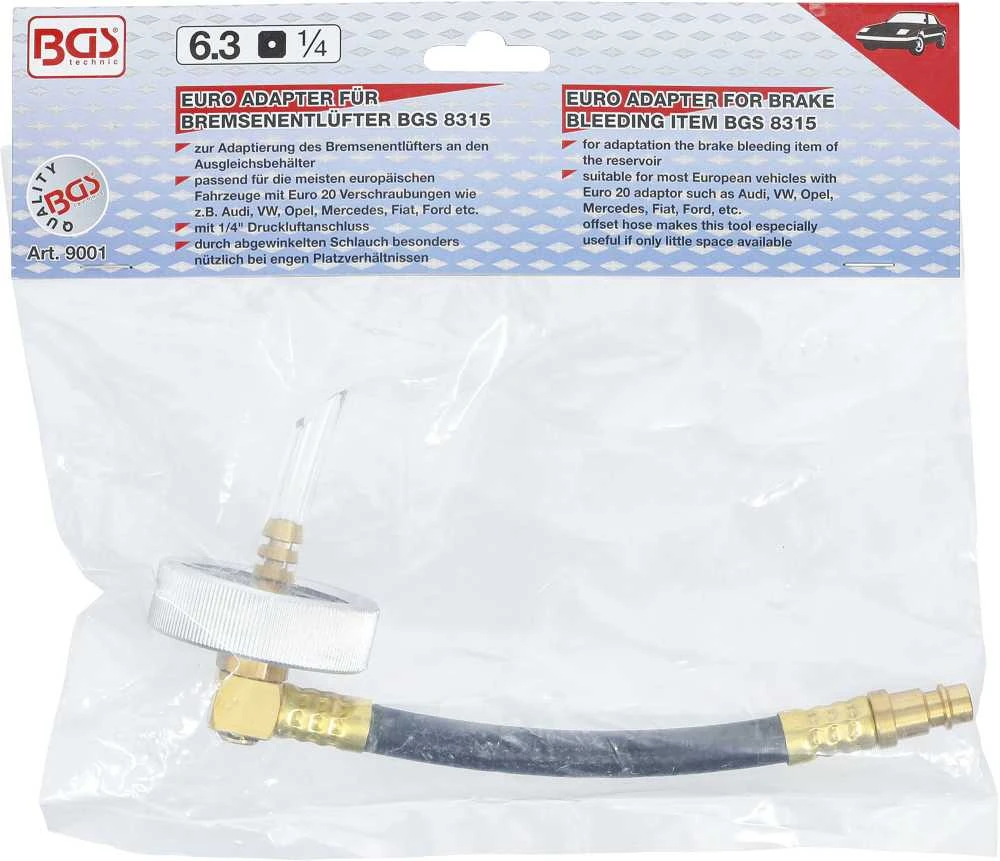 Bgs Technic Stabdžių nuorinimo adapteris | E20 (9001)