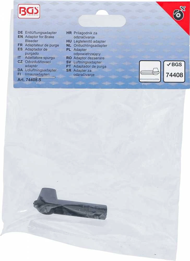 Bgs Technic Stabdžių nuorintuvo adapteris | skirtas BGS 74408 stabdžių nuorinimo rinkiniui (74408-5)
