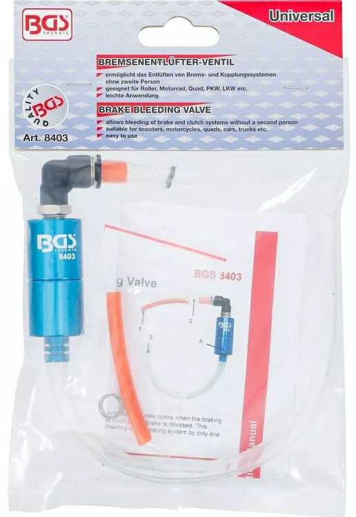 Bgs Technic Stabdžių skysčio nuorinimo / išleidimo / įleidimo vožtuvas (8403)