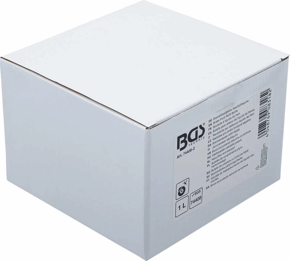 Bgs Technic Stabdžių skysčio papildymo butelis | 1 l | skirtas BGS 74408 stabdžių nuorinimo rinkiniui (74408-2)