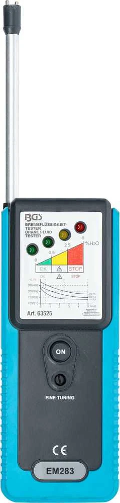 Bgs Technic Stabdžių skysčio testeris | su 4 LED indikacija (63525)