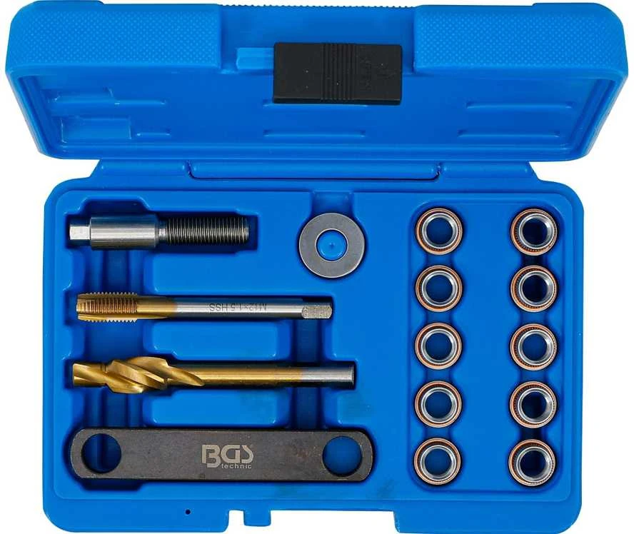 Bgs Technic Stabdžių sriegio remonto rinkinys VAG | M12 x 1,5 | 15 vnt. (8408)