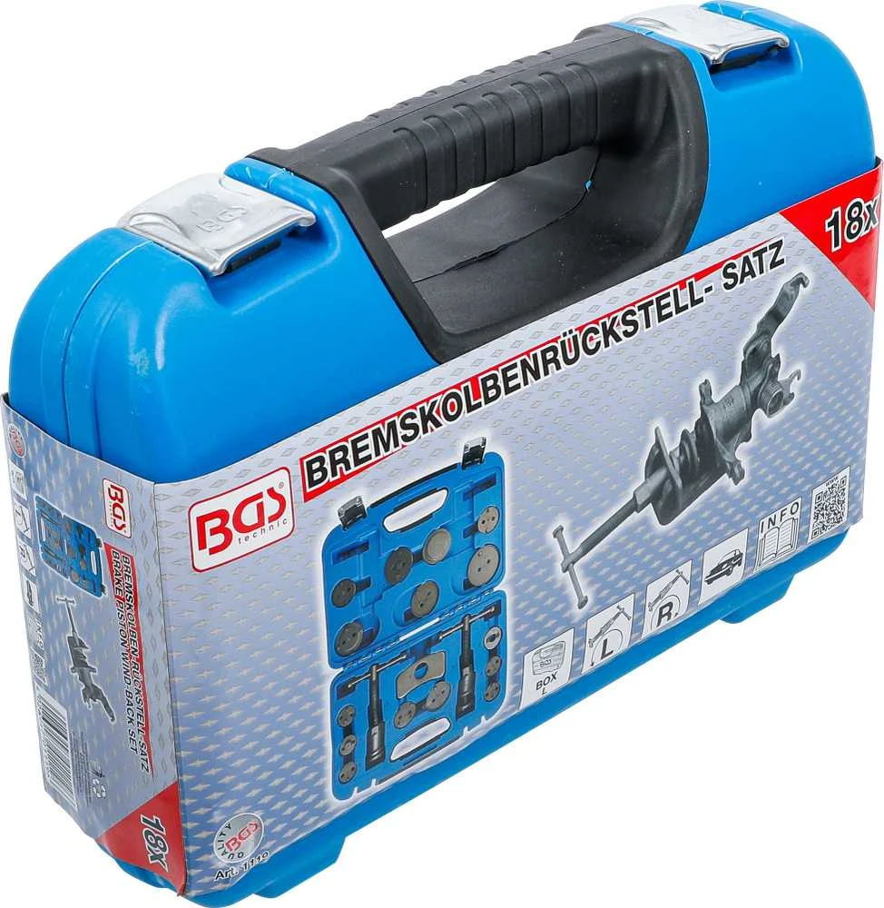 Bgs Technic Stabdžių stūmoklio atstatymo įrankių rinkinys | 18 vnt. (1119)