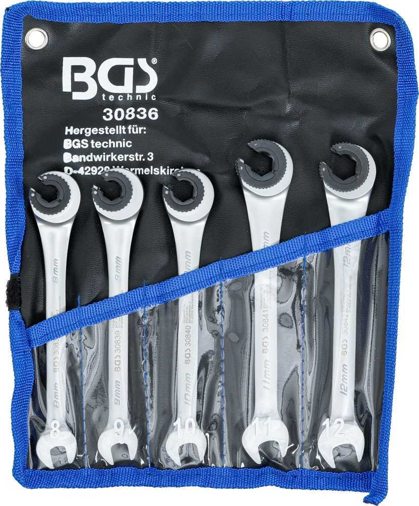 Bgs Technic Atvirų terkšlinių raktų rinkinys BGS | 8–12 mm | 5 vnt. (30836)