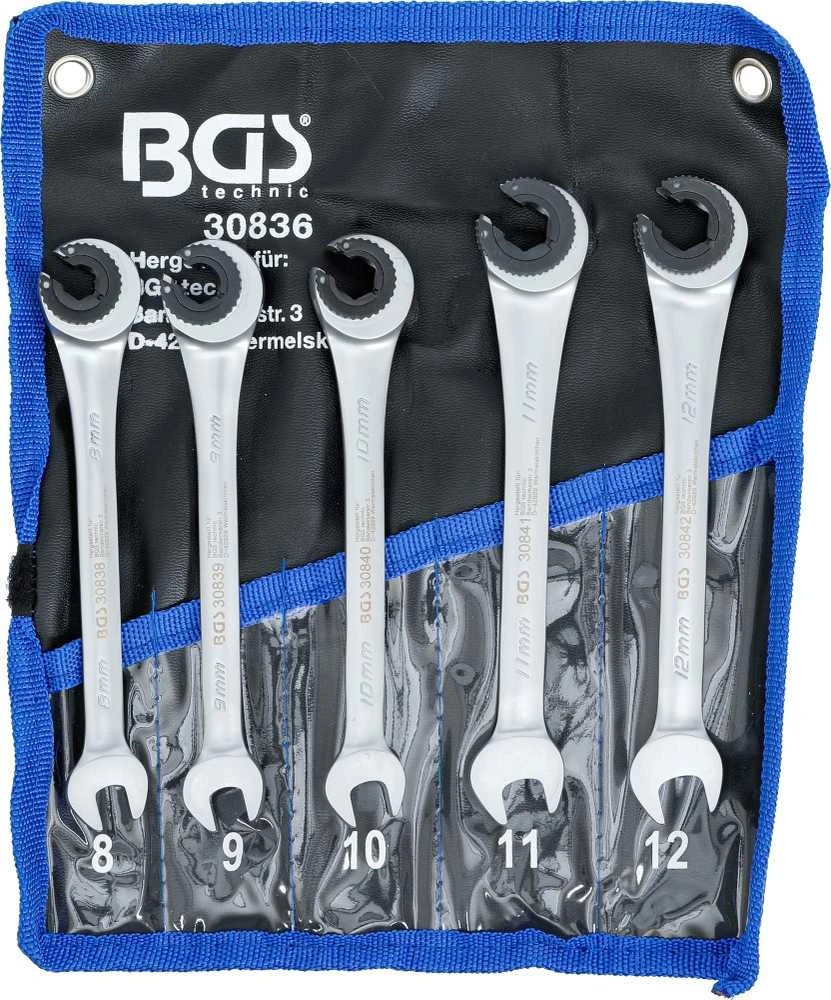 Bgs Technic Atvirų terkšlinių raktų rinkinys BGS | 8–12 mm | 5 vnt. (30836)