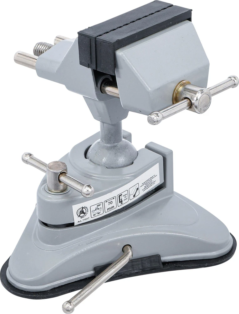 Bgs Technic Stalo spaustuvai | pasukami | lūpos 70 mm | su prisiurbtuku (71017)