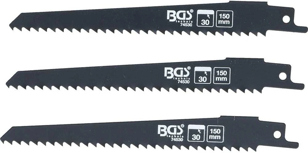 Bgs Technic Stūmoklinio pjūklo diskų rinkinys | medžiui | BGS 7367 | 3 vnt. (74530)