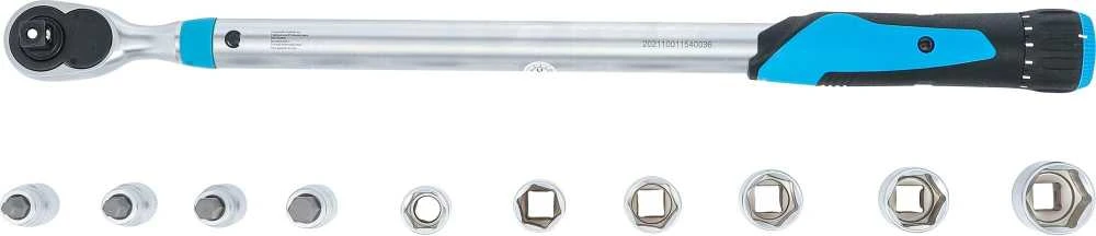 Bgs Technic Sukimo momento veržliarakčio rinkinys | 12,5 mm (1/2") | 40 - 200 Nm | 11 vnt. (2865)