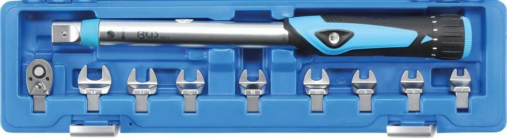 Bgs Technic Sukimo momento veržliarakčio rinkinys | dinamometras | 6.3 mm (1/4") | 10 - 50 Nm | 10 vnt. (2813)