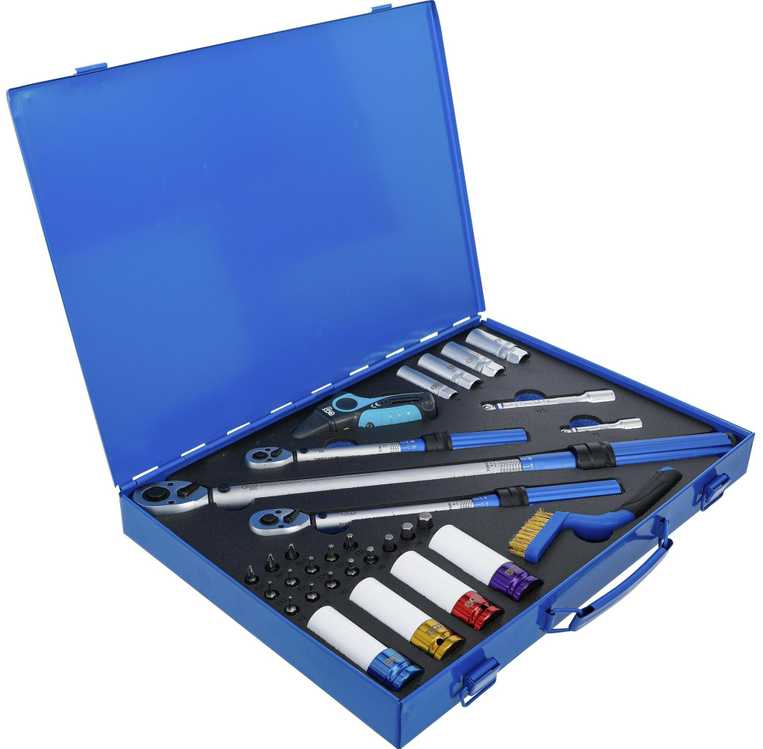 Bgs Technic Sukimo momento veržliarakčių rinkinys | 6,3 mm (1/4"), 10 mm (3/8"), 12,5 mm (1/2") | 31 vnt. (74305)