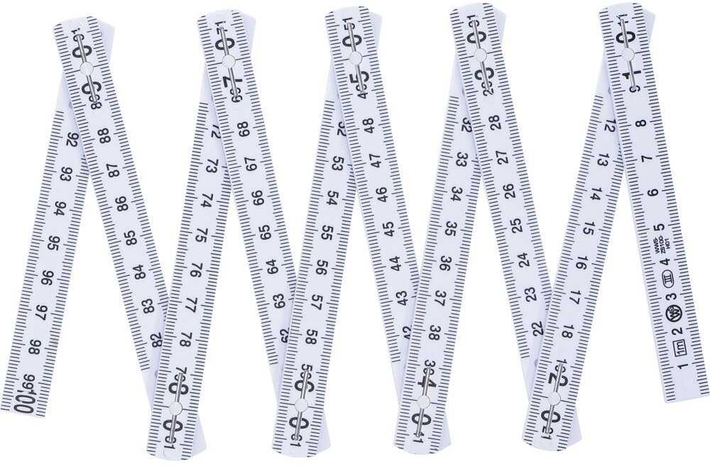 Bgs Technic Sulankstomas metras plastikinis | 10 segmentų | 1 m (2054)