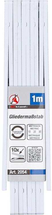 Bgs Technic Sulankstomas metras plastikinis | 10 segmentų | 1 m (2054)