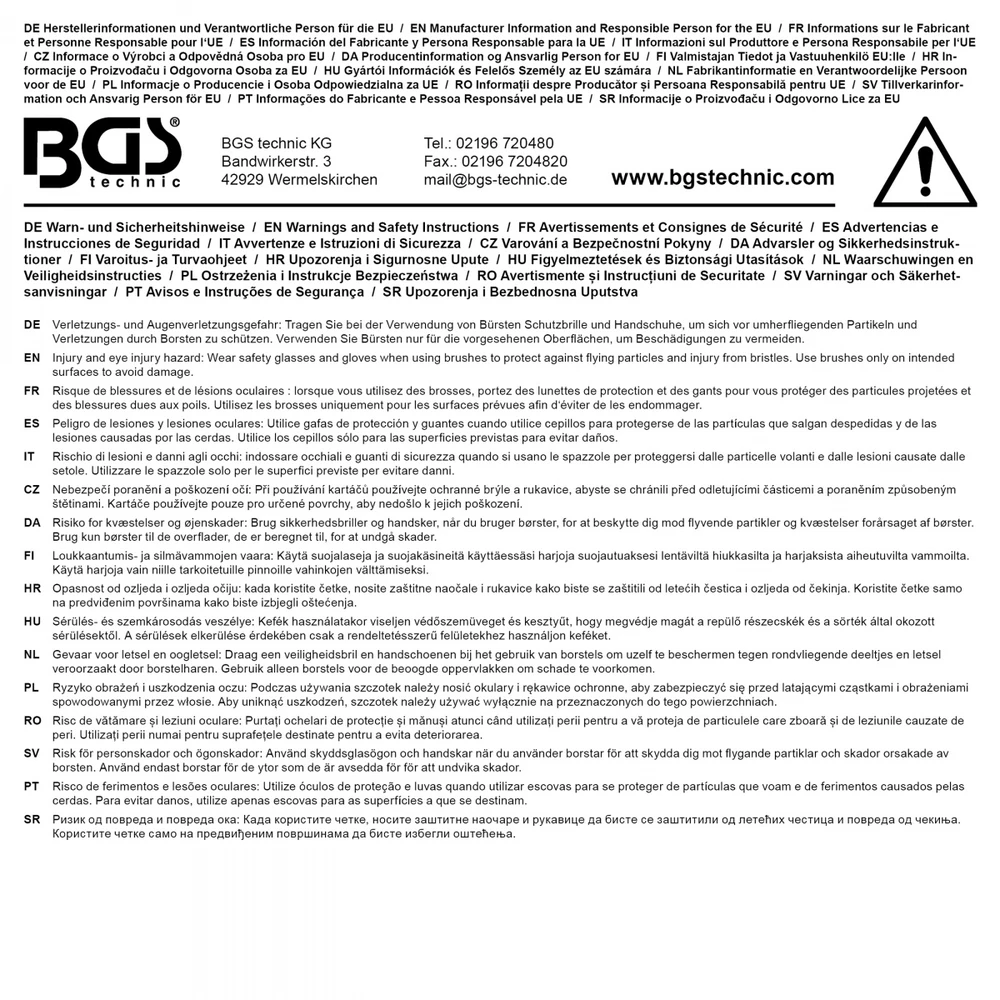 Bgs Technic Šveitimo šepečių rinkinys | 2 vnt. (50922)
