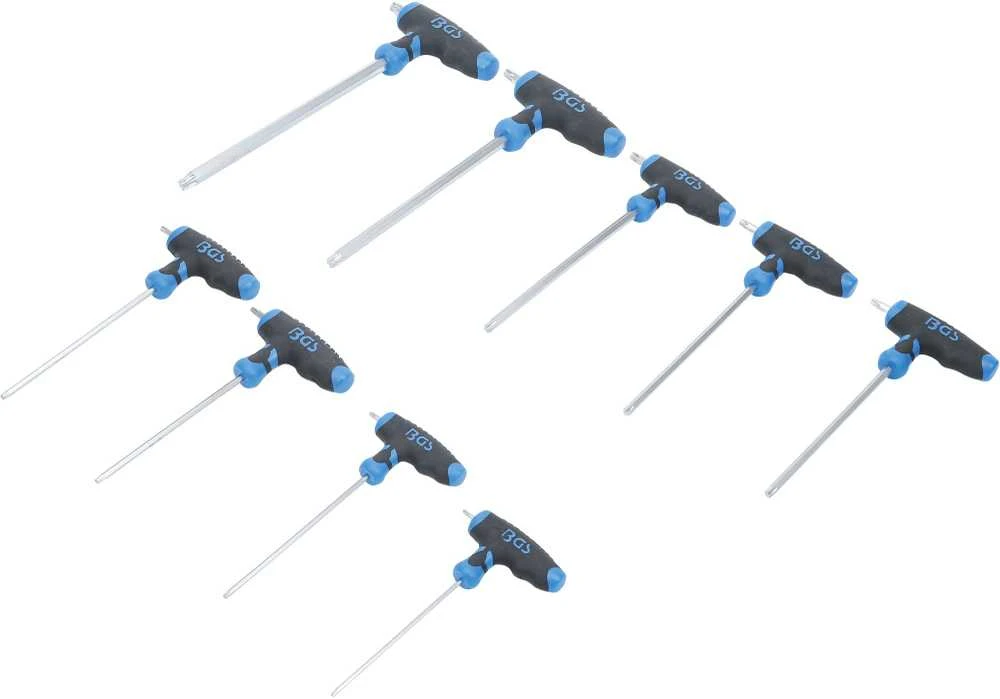 Bgs Technic T rankenos veržliarakčių rinkinys | T-Star (Torx) T10 - T50 | 9 vnt. (8485)