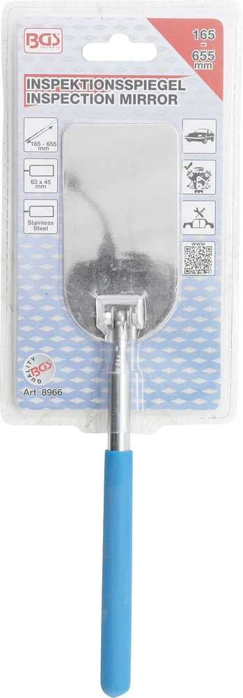 Bgs Technic Teleskopinis apžiūrėjimo veidrodis | 63 x 45 mm (8966)