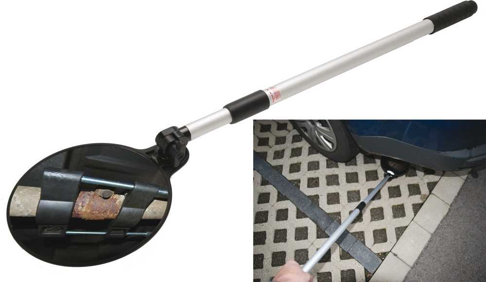 Bgs Technic Teleskopinis apžiūrėjimo veidrodis | sferinis | Ø 200 mm (3176)