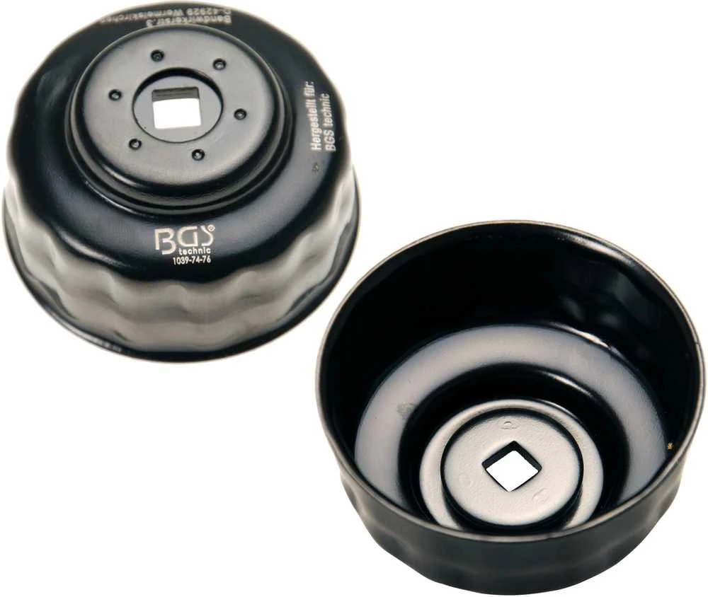 Bgs Technic Tepalo filtro raktas | 15-kampų | Ø 74 - 76 mm | Audi, Ford, Mercedes-Benz, Opel, VW (1039-74-76)