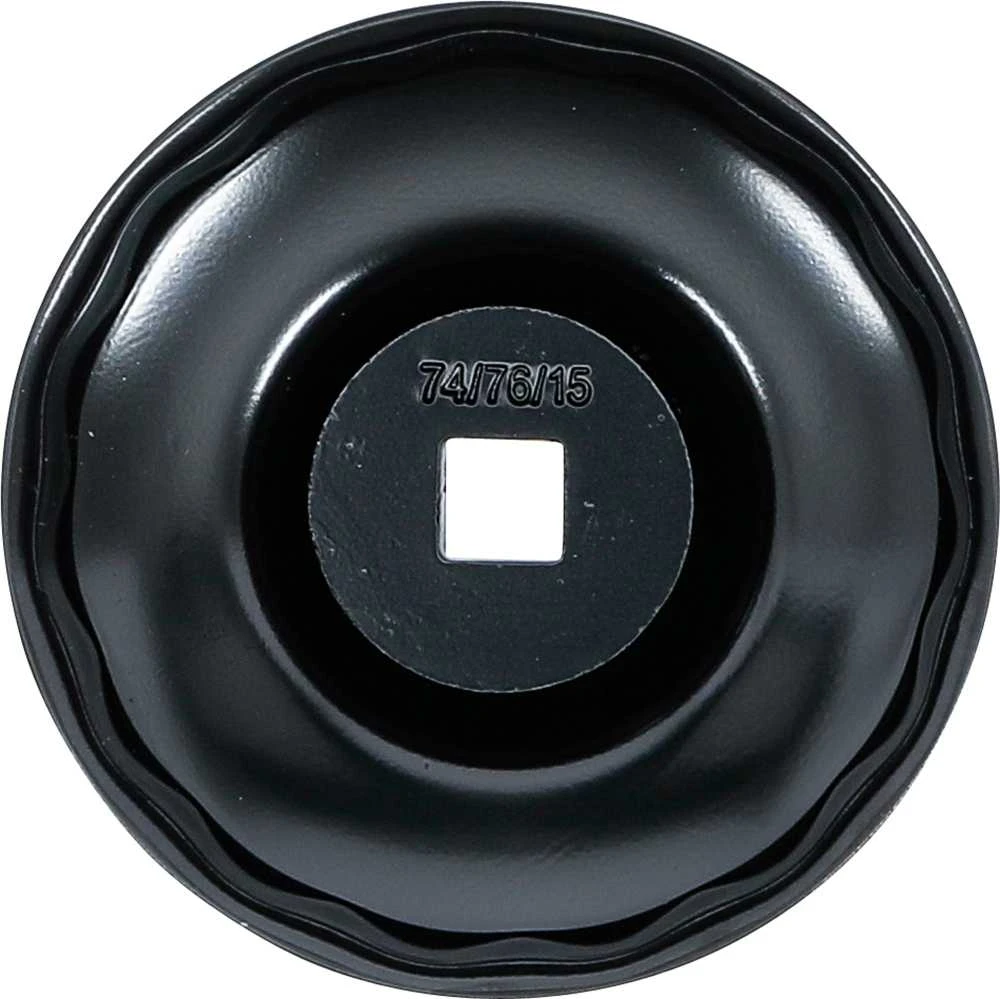 Bgs Technic Tepalo filtro raktas | 15-kampų | Ø 74 - 76 mm | Audi, Ford, Mercedes-Benz, Opel, VW (1039-74-76)