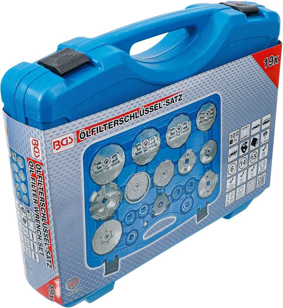 Bgs Technic Tepalo filtro raktų / lėkštelių rinkinys | 19 vnt. (6786)