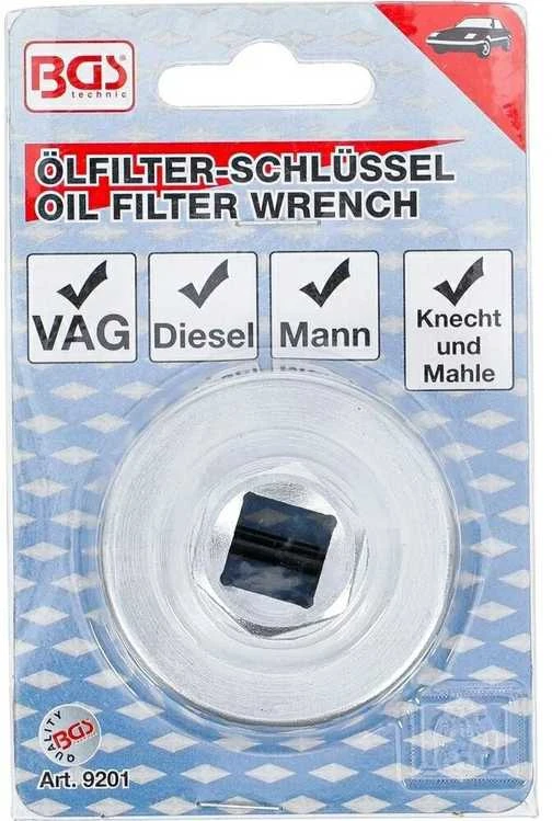 Bgs Technic Tepalo filtro veržliaraktis | VAG dyzelinas su MANN / Mahle filtru (9201)